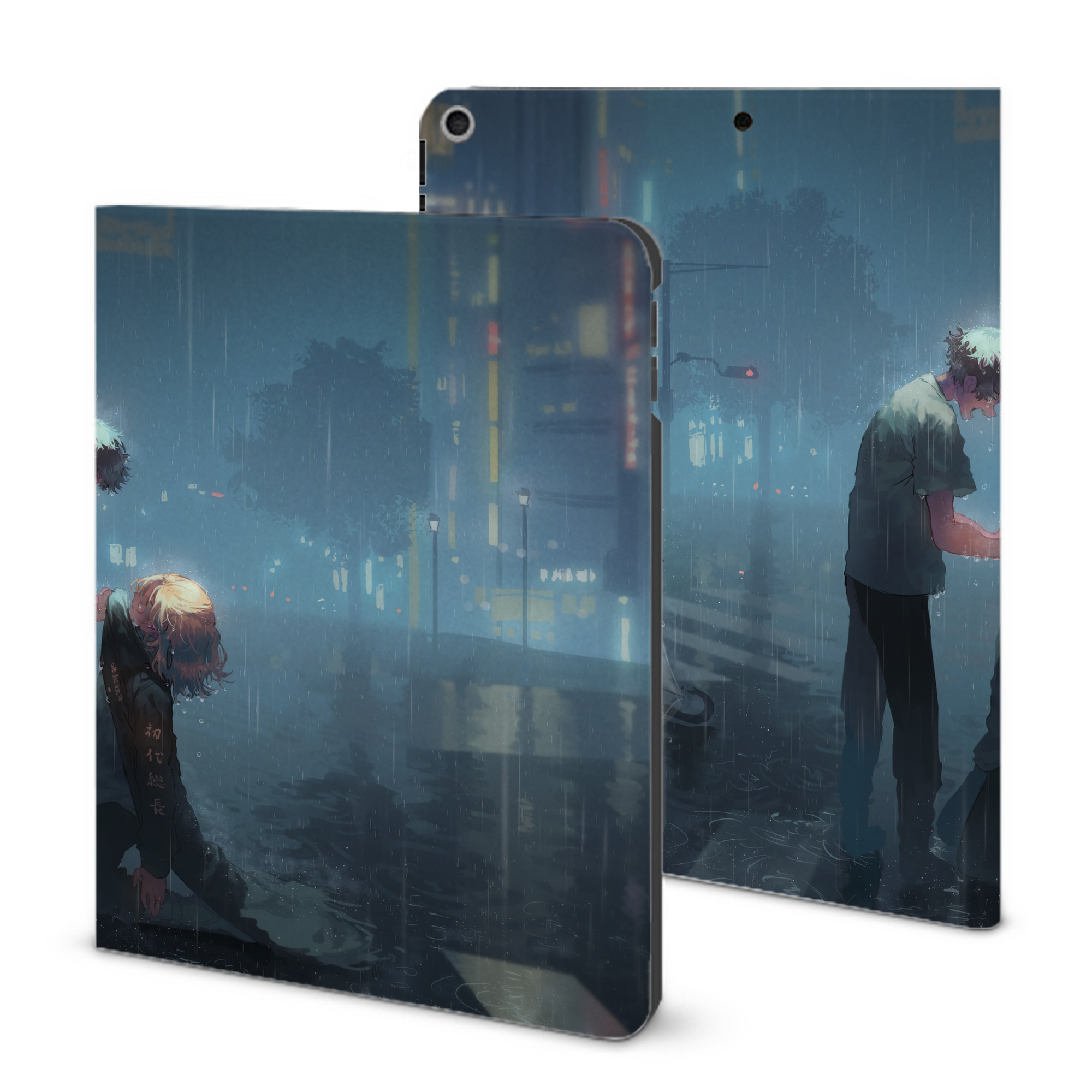 （画像用） 東京リベンジャーズ Tokyo Revengers IPad ケース ブック型 PUレザー TPU 耐衝撃 軽量 薄型 ペン収納なし 全面保護 IPad 各モデル対応